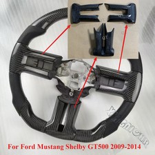 New Carbon Fiber Button Cover Tirm Fit 2009-14 Ford Mustang Shelby GT500 Replace picture