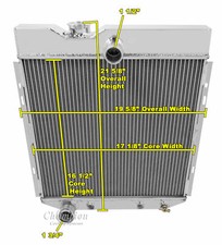 3 Row Eagle Champion Radiator for 1966 - 1977 Ford Bronco 6 Cylinder Engine picture