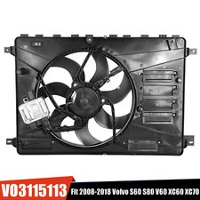 AC Radiator Cooling Fan Assembly For 2008-2018 Volvo S60 S80 XC60 XC70 VO3115113 picture