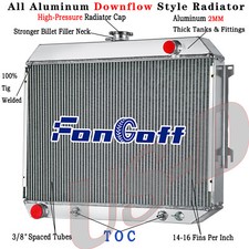 2Row Radiator Fits 1969-74 Dodge Challenger Charger Coronet 1968-73 Plymouth GTX picture
