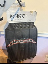 New Vintage RARE Metallica Rubber Floor Mats From HotTopic 24 x 16 picture