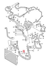 AUDI VW SEAT COOLANT HOSE WITH QUICK RELEASE COUPLING 5Q0122101HB NO🇺🇸DUTIES picture