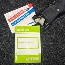 Suzuki Quad Runner 250 LT-F250 ATV Owners Manual Tips&Practice Parts 1987-2002 picture