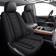 for Chevy Silverado Seat Covers Premium Leather Blackline 5 Seats picture