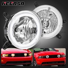 HECASA LED Halo Fog Lights Driving Lamps w/Bulbs For Ford Mustang GT 2005-2009 picture