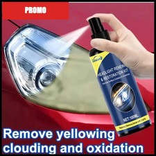 100ml Headlight Restoration Spray, Car Headlight Repair Kit, Removes Yellowing picture