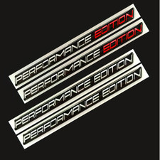 2PCS Performance Edition Emblem Badge Sticker Limited Edition Car Decal Black picture