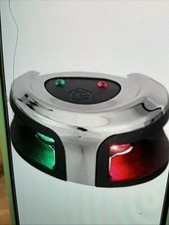 ATTWOOD NV1002SS-1 LED OVAL BOW SIDELIGHT BI COLOR SS 2NM MARINE LIGHT USCG NEW picture
