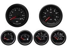 MOTOR METER RACING VD 6 Gauge Set Mechanical Speedometer MPH °F PSI 85mm 52mm picture