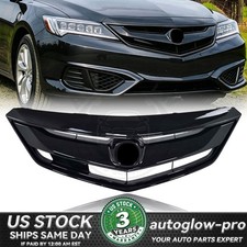 For 2016 2017 2018 Acura ILX Front Bumper Upper Grille W/ Gloss Black Molding picture
