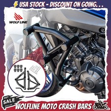 WOLFLINE Crash Bar For Yamaha MT 09 SP 2021-2026 Engine Guard Protect Stunt Cage picture