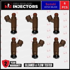 Reman OEM Suzuki 15710-96J00 Set of 6 Fuel Injectors DF 150HP-300HP 2004-2020 picture