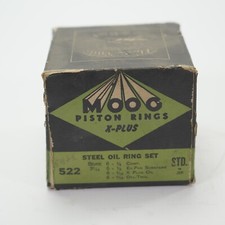 Moog Piston Ring Set x-plus #522 STD OYL-TROL 37/16 x 3/16 NOS Very Rare Nash? picture