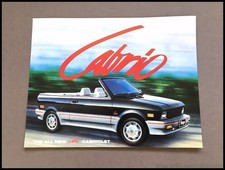 1990 Yugo Cabrio Vintage 1-page Car Sales Brochure Leaflet Card picture