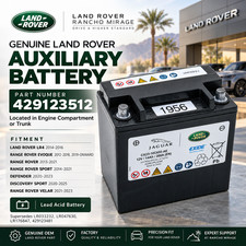 Genuine OEM Land Rover Auxiliary Battery LR4 Range Rover Sport Evoque 429123512 picture