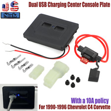 For 1990-1996 C4 Corvette Dual USB Charging Center Console Replacement FX3 Plate picture