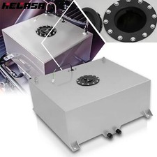 20 Gallon Aluminum Polished Race Drift Fuel Cell Tank Level Sender Lightweight picture