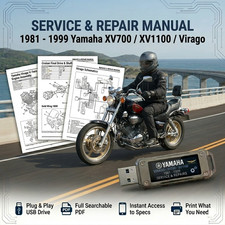 YAMAHA XV700 XV750 XV920 XV1000 XV1100 1981 - 1994 SERVICE REPAIR SHOP MANUAL picture