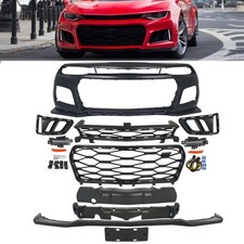 ZL1 Style Front Bumper Conversion W/ DRL Fog Light Fits 2016-2018 Chevy Camaro picture