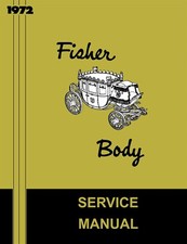 1972 Fisher Body Service Manual picture
