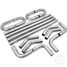 2.5 Inch T304 Stainless Steel Exhaust Pipe Kit, 2.5'' OD, 16PCS 16-Gauge Tubing picture