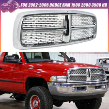 For 2002-05 Ram 1500 2500 3500 Laramie Chrome Front Bumper Upper Grille Assembly picture