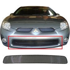 CCG MESH GRILL INSERT FOR 06-08 MITSUBISHI ECLIPSE DIAMOND GRILLE BUMPER BLACK picture