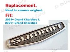 Chrome Black Rear Tailgate Summit Emblem 2021+ Grand Cherokee 2 Row L 3 Row picture