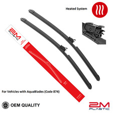 Front Wiper Blade For Mercedes SL400 450 550 63AMG 65AMG 2013/2020 Heated Washer picture