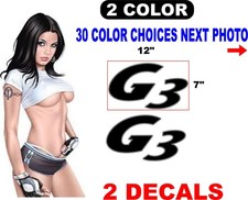 FITS G3 G 3 BOAT DECAL DECALS HULL REPLACEMENT 30 COLOR OPTIONS see how to order picture
