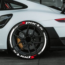 8 Kits Permanent Tire Lettering Sticker For SPORTS Rubber 1.25'' 15''-24'' picture