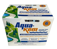 THETFORD 50437 (T6H96901) AQUA KEM LIQUID HOLDING TANK TREATMENT 6-8OZ BOTTLES picture