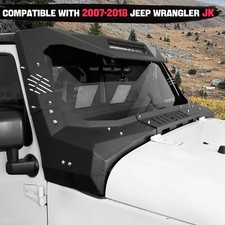 Mad Max Windshield Frame Cover Visor Cowl Armor Set fit Jeep Wrangler JK 2007-18 picture