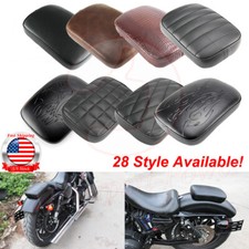 Rectangular Pillion Passenger Pad Seat 6/8 Suction Cup Pad For Harley Motorcycle picture