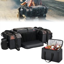 Upgraded ATV Rear Seat Bag Cargo Storage Bag w/Cushion Cooler Padded Bottom Bags picture
