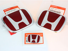 Red Front Steering Rear Emblem Fit For Honda Civic Sedan SI EX SEDAN 2006-2015 picture