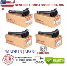 OEM DENSO x4 Ignition Coils For 2002-2011 Honda 2.0L I4 2.4L I4, 30520-PNA-007 picture