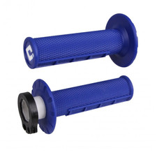 ODI Half Waffle V2 MX Lock-On Grips - 2 & 4-Stroke - Blue H36HWU picture
