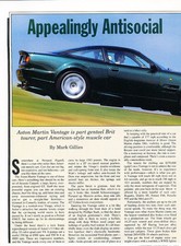 1994 Aston Martin Vantage - Car Original Print Article J199 picture