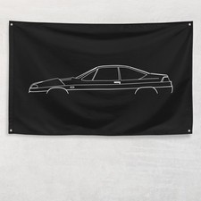 Zagato Autech Stelvio 1989-1991 Flag 3x5 ft Banner Car Silhouette Garage Gift picture