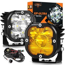 AUXBEAM 3inch LED Work Light Cube Bar Pods Driving Fog Lamp Offroad ATV UTV 3