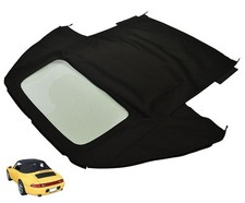 Fits Porsche 911 993 1995-98 Soft Top Premium Canvas Cloth Black picture