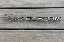 Vintage Ford Truck SPORT CUSTOM 1970 1971 1972 Script Emblem D0TB-9925632-FOMOCO picture