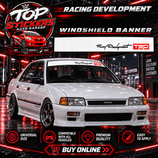 TRD TOYOTA RACING DEVELOPMENT WINDSHIELD GRAPHICS VINYL STICKER picture