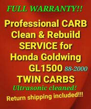 88-2000 Honda Goldwing 1500 Professional CARB CLEAN & REBUILD SERVICE GL1500  picture