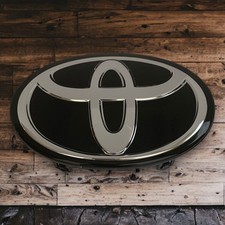 Toyota Grille Emblem Chrome on Black Front Logo For Highlander 2017-2019 Radar picture