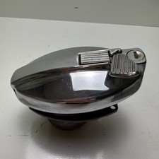 Original Jaguar XJ6 Series III Chrome Fuel Filler Cap Assembly OEM No Key picture