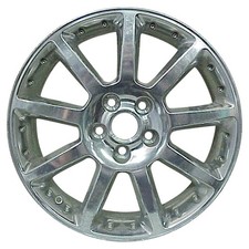 Metallic Bright Polished 9 Spoke 18 x 8 Used Wheel picture
