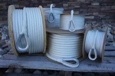 Double Braid Nylon Anchor Line Rope Boat Mooring 3/8, 1/2, 5/8 with thimble picture