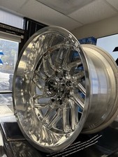 Set 4 Fuel D809 Hurricane 22x12 8x180 Polished Milled Wheels 22